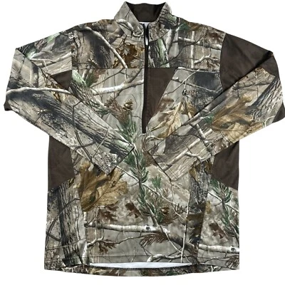 Rocky Scent IQ Atomi Realtree APHD Lightweight Camouflage 1/4 Zip Pullover Sz M - Image 1 of 4