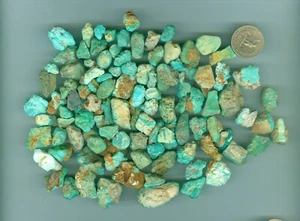 252 grammi di volpe americana naturale miniera turchese grezzo turchese Nevada - Foto 1 di 1