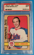 1972-73 O-PEE-CHEE WHA HOCKEY # 299 CHRIS BORDELEAU WINNIPEG JETS PSA 7 NM