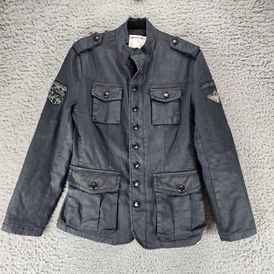 Chaqueta Jack & Jones Para Hombre Mediana Negra Algodón Manga Larga Abotonada *Leer* Foto 1 de 4