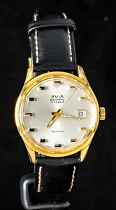Avia Olympic Herren Handaufzug Uhr (Vintage) -- funktioniert, Ø35mm Gehäuse - Bild 1 von 7