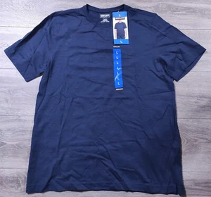 Kirkland Signature Shirt Adult Large Blue Pima Cotton Slub Tee Short Sleeve Mens - Picture 1 of 7
