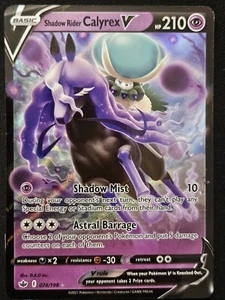 Shadow Rider Calyrex V 074/198 SWSH Chilling Reign Ultra Rare Holo Pokémon NM - Picture 1 of 2