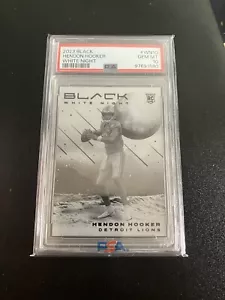 2023 Panini Black- Hendon Hooker RC White Night SSP PSA ๐ 10 (POP 4) - Picture 1 of 2