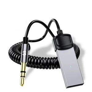 Wireless Handsfree Dongle Car USB Jack Audio Bluetooth USB To 3.5mm Aux Adapter - Zdjęcie 1 z 13