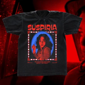 Suspiria 1977 t-shirt, retro horror movie teeshirt, classic black UNISEX Shirt - Picture 1 of 2
