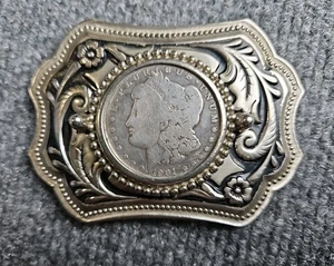1901 MORGAN SILVER DOLLAR BELT BUCKEL (B) - Picture 1 of 4
