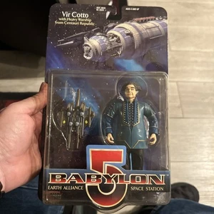 Babylon 5 VIR COTTO Blue Exclusive Premiere Figure w/ Centauri Warship NEW 1997 - Picture 1 of 6