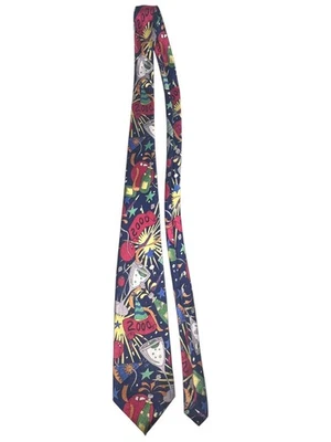 Gravata de pescoço vintage Millenium Y2K festa comemorativa anos 90 Kieth Daniels ano 2000 - Imagem 1 de 4