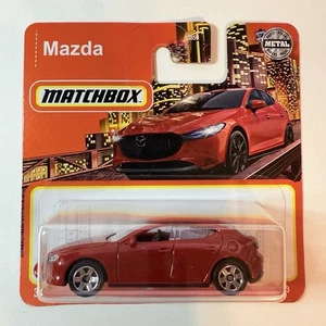 Tarjeta corta Matchbox Red 2019 Mazda 3 #3/100 MBX City - Imagen 1 de 3