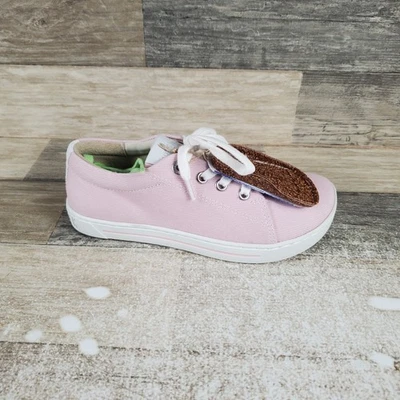 Birkenstock Arran Kids Casual Shoes Sz 13 Pink Textile Lace-Up Round Toe Sneaker - Image 1 of 4