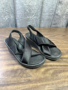 Skechers Cali Rumblers Sandals Women’s Size 9 Black Wedge Slingback Memory Foam - Picture 1 of 24