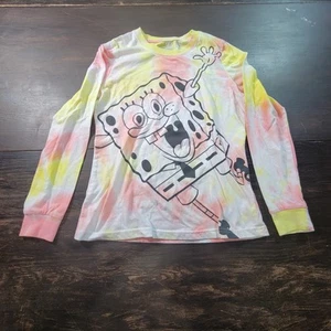 Nickelodeon SpongeBob SquarePants Tie-Dye Graphic T-Shirt-Girl's Size XS - Picture 1 of 7