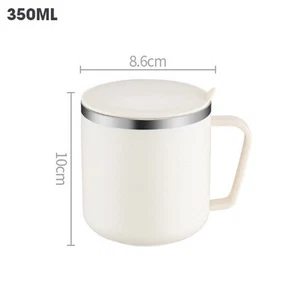 Mug 304 Stainless Steel Anti-scalding Bottle 11.2*11.2*9.5cm Coffee Tea - Picture 1 of 19