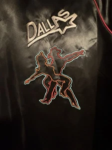 Vtg High Five Dallas Tx Western Dance Scene~Bomber Satin Jacket Embroidered ~XL - Picture 1 of 4