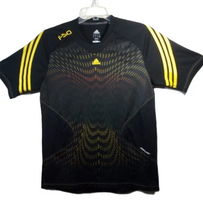 Camiseta Adidas Clima Cool Formation Hombre M Negra Amarilla Manga Corta Raglán Foto 1 de 4