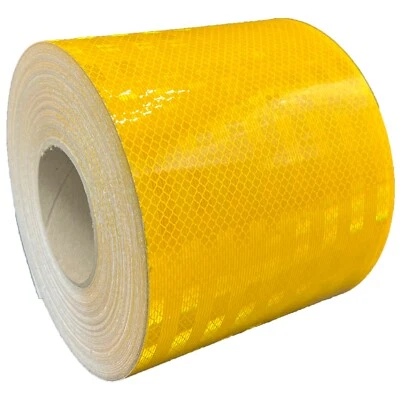 6" Yellow Reflective Tape 3M 3930 HIP Air Backed Micro Prismatic Scotchlite Safe - Image 1 of 4