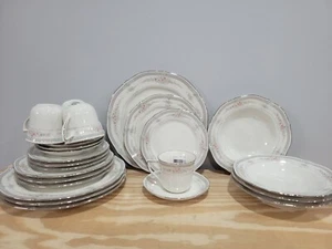 Noritake Rothschild Elfenbein Porzellan 24 Teile Geschirrset - Bild 1 von 7