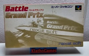 Battle Grand Prix SFC Super Famicom embalaje original + instrucciones en caja d65 - Imagen 1 de 5