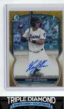 2023 Bowman Chrome Draft 1st Kemp Alderman Prospect Auto Gold Shimmer #/50 U592