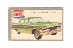 Ampol 1958 "Cars of Today" Card- No. 6 Dodge Custom Royal - Picture 1 of 2