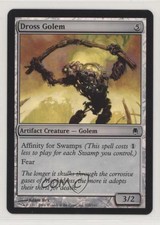 2004 Magic: The Gathering - Darksteel Foil Dross Golem #119 1i3