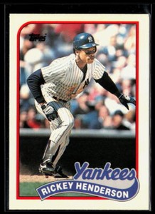 Rickey Henderson 1989 Topps Tiffany #380