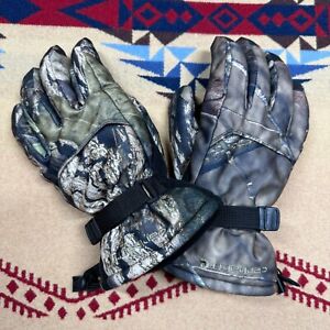 Carhartt Camo Gloves Mens L A528 MOBUCY Lined Grip Fingers