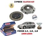 For Ford Focus 1.4 1.6 1.8 16V 1999-2004 New 2 Piece Clutch Kit Oe