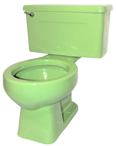 🚽 Vintage Kohler Lime Green Porcelain Toilet in EXCELLENT Condition ~1979~ Cover