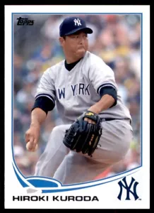 2013 Topps Baseball Hiroki Kuroda New York Yankees #318 - Picture 1 of 2