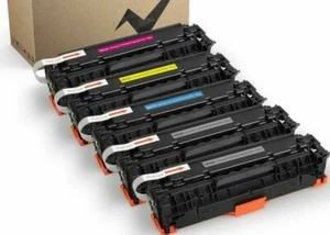 V4INK 5 Pack Toner Cartridge HP CE410X CE411A2A3A MFP M451nw M451dw M475dw - Photo 1/1