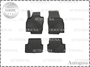 NEW SET LHD BLACK RUBBER FLOOR MATS LINERS ALL WEATHER FOR SEAT IBIZA 2017- - Picture 1 of 6