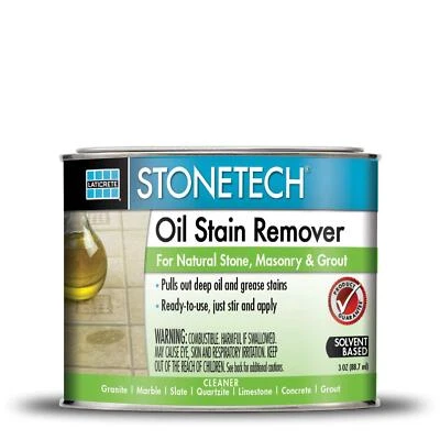 Removedor de manchas de aceite STONETECH para piedra natural 3 fl oz fácil aplicación elimina manchas Foto 1 de 4