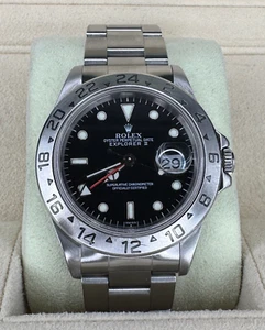 Rolex Explorer II 16570 Black Dial – RARE "Swiss Only" Dial Watch Only No B&P - Picture 1 of 9