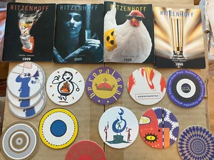 RITZENHOFF 13 Coasters (11 Different Designs)+4 Catalogs/booklets From 1998-2000 - Picture 1 of 12