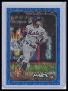 2024 Topps #582 Jeff McNeil Blue Holofoil - Picture 1 of 2