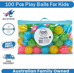 100-800x Ball Pit Balls Play Kids Plastic Baby Ocean Soft Toy Colourful Playpen - Picture 1 of 4