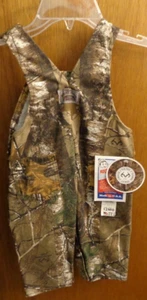 Neu Vintage Roundhouse Real Tree Camouflage Overall Jeans Baby 12 Monate 20x9 USA - Bild 1 von 6