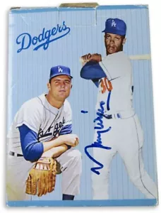 Maury Wills Dual Signed Autographed Bobblehead and Box Dodgers JSA COA - Picture 1 of 7