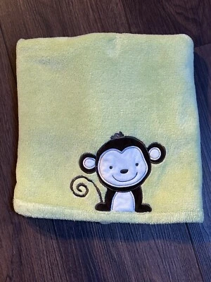 Cobertor de bebê Kidsline macaco verde pelúcia Lovey  - Imagem 1 de 3
