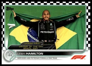2022 Topps Fórmula 1 #190 Lewis Hamilton Checker Flag - Imagen 1 de 2