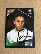 Pantelis Kafes, Greece 🇬🇷 Panini UEFA Euro 2004 hand signed