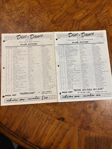 1984 HOUSTON TEXAS Disc & Dance top 80 songs. 2 Monthly Issues. Radio Surveys - Picture 1 of 5