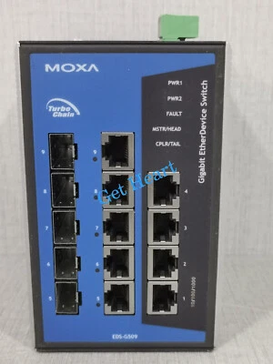New Moxa EDS-G509 Gigabit Etherdevice Switch EDSG509 FedEx or DHL or.UPS - Image 1 of 4