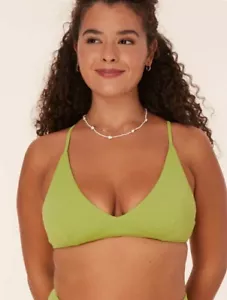 Nwt ANDIE Swim The Elwood Bikini Top In AVOCADO size Small - Picture 1 of 9