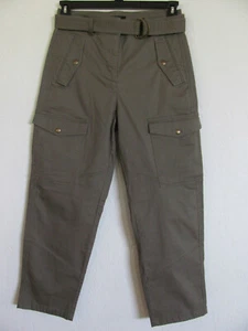 J.Crew Belted Military Cargo Ankle Pants- Dill Green- Size 6- NWT $128 - Picture 1 of 8