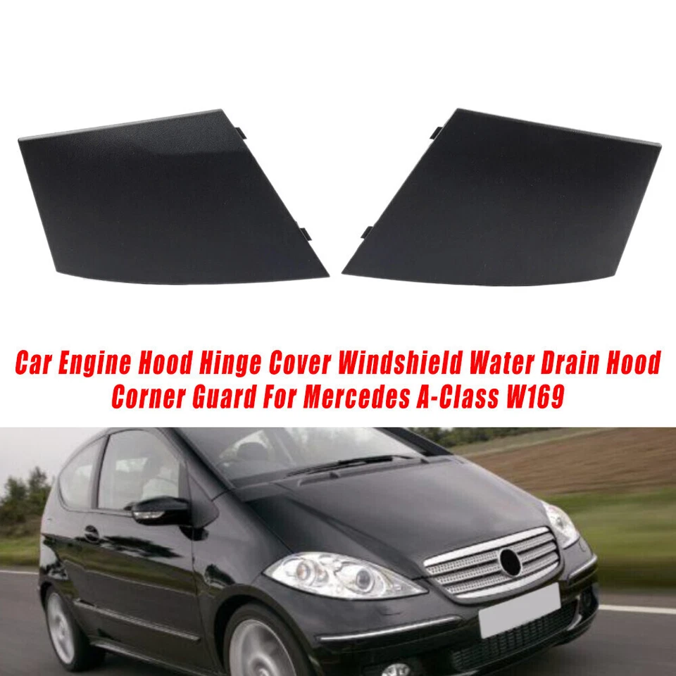 Par de cubiertas de drenaje de agua delanteras para Mercedes Benz W169 Clase A A160 A190 04-12 Foto 1 de 4