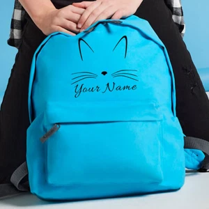 Zaino Personalizzato Nome Gatto Back Bambini A Scuola Ragazzi Ragazze Regalo #BTS - Foto 1 di 24
