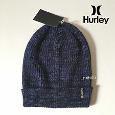 Hurley Mens Stretch Knit Cuffed Slouchy Winter Beanie